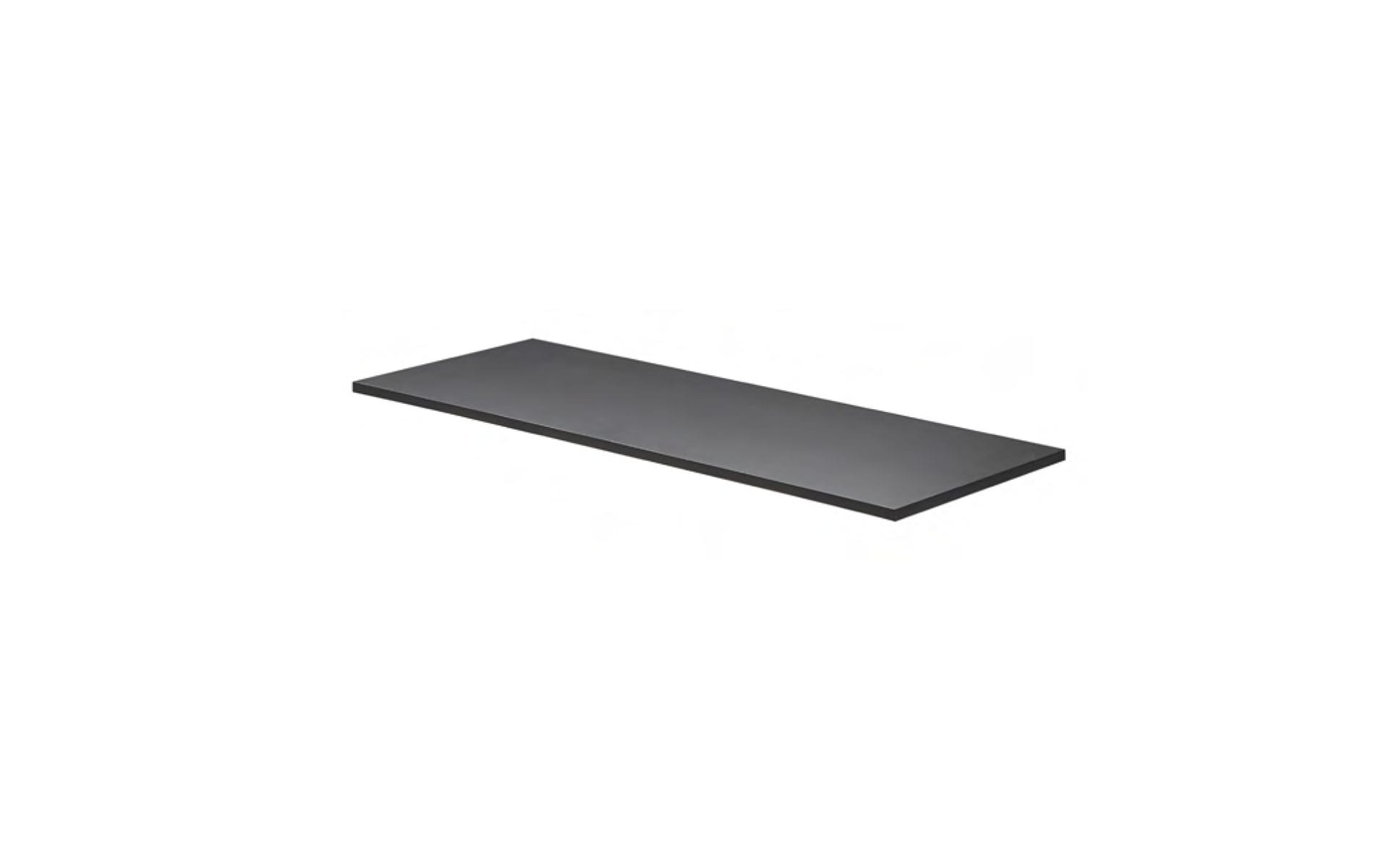 Black melamine countertop