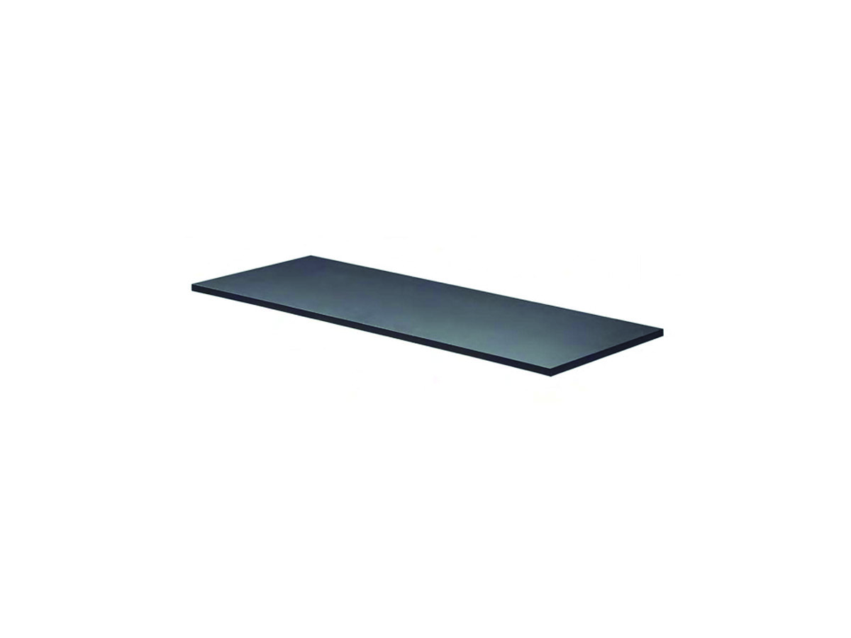 Black melamine countertop
