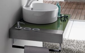 Stainless steel worktop set 90