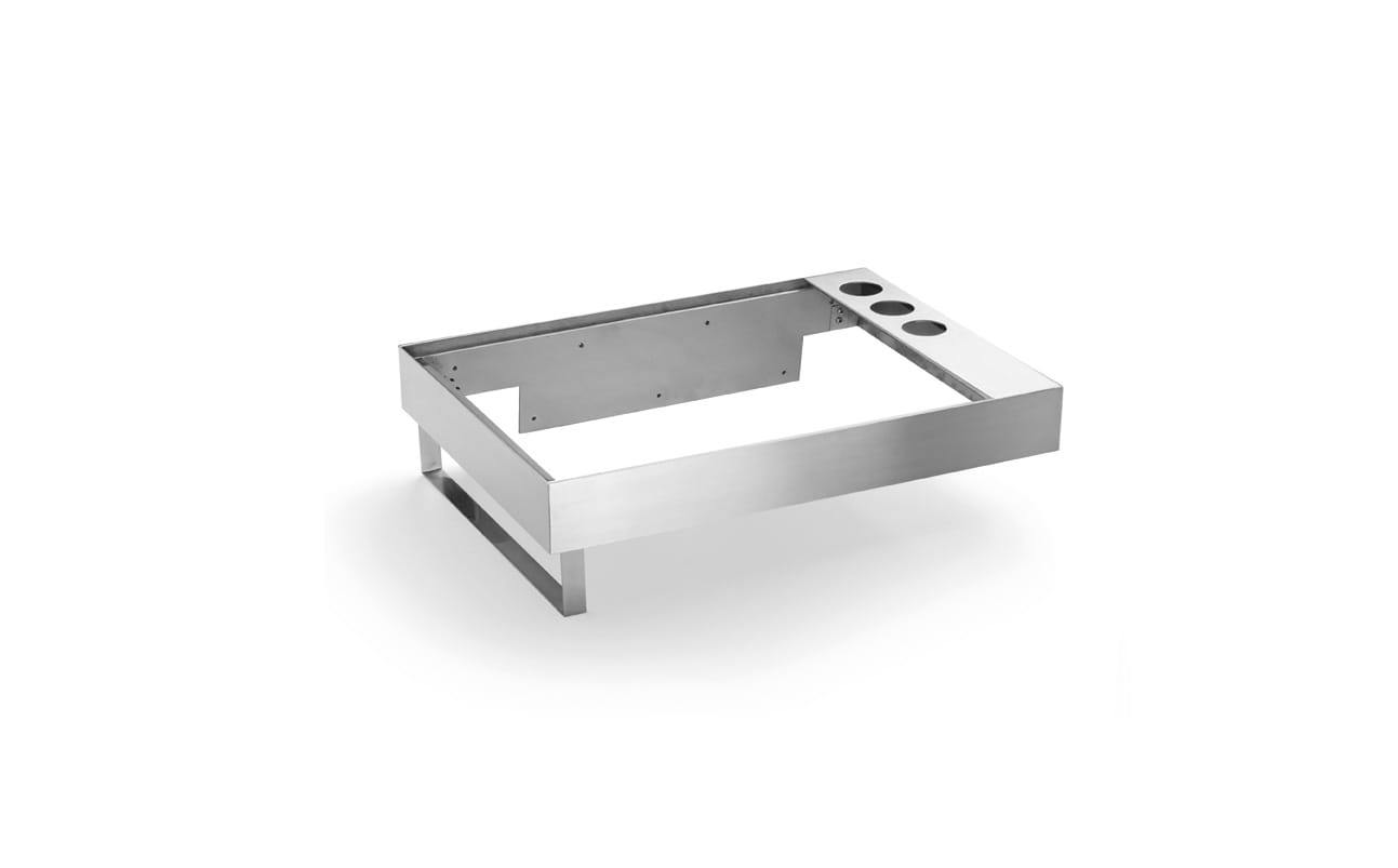 Stainless steel worktop set