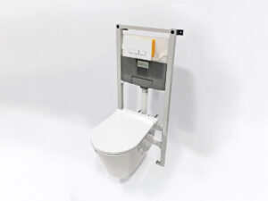 Tank mechanism with push button