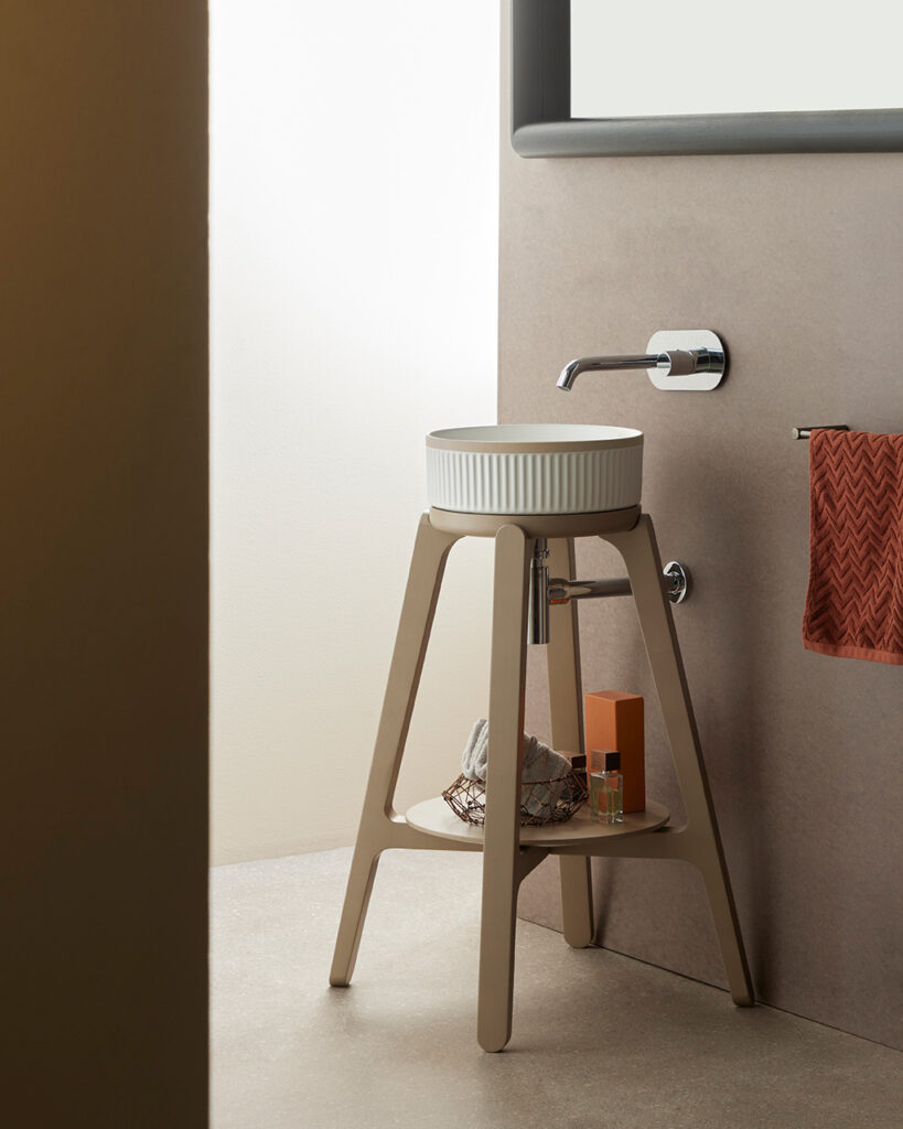 Bathco bets on the pedestal in its new catalog