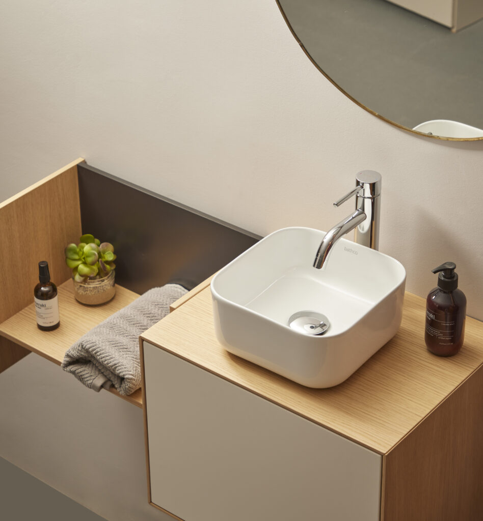 Bathco expands its mini washbasin collection in the Essentials catalog