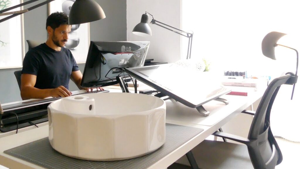 How is a washbasin designed?